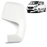 ROBUST Left Passenger Side Wing Mirror Cover Painted Frozen White for Ford Transit Tourneo Custom BK2117K747BCXWAA 2064127 1809085 2012 Onwards