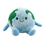 VFM - Earth Soft Toy Planet Solar System Plush Cuddly Soft Furry Fluffy Stuffed Toy Plush Toy Cute Stuffed Plushie, Gifts for Birthday, Valentine's Day Christmas - 18cm Blue
