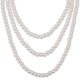 WedDecor 150cm Long Vintage Pearl Necklace 1pc - Artificial Bead Choker for Brides, Necklace 1920s, Wedding Fashion, & Party Accessories, Elegant Bridal Necklaces for Women