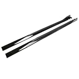 ZFSMHLH Car Side Skirts Extension for Mercedes-Benz C-class (W204) 2007 2008 2009 2010 2011, Car Running Boards Side Steps Splitter Winglet Side Wing Bumper Lip, Cars Protection,Black