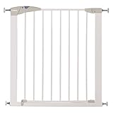 Munchkin Lindam Stair Gate | Sure Shut Axis Toddler & Baby Gate | Stair Gate Pressure Fit Baby or Dog Gate | Baby Safety Gate for Stairs & Doorways, Easy Install No-Screws Child Gate | 76-82cm| White