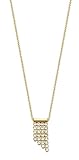 Pierre Cardin Les Escaliers PCNL90504A450 Women's Necklace with Pendant 925 Silver Zirconia White Brilliant Cut 45 cm Gold