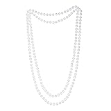 XNHIU 1920 Pearl Necklace Multi-Layer Vintage Gatsby Themed Party Dress Photo Props Clothing Accessories for Women