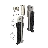 WUTBHGQXWIP Motorcycle Front Footrest Foot Pegs Pedals Compatible With Honda Hornet CB600F CB250 600 250 CBR600 CBR600FS CB400 Foots Bracket Accessories