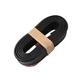 Car Front Bumper Lip Spoiler Splitter for Megane Koleos Laguna Kadjar Scenic Espace Fluence Duster Koleos,Anti-Collision Front Bumper Splitter Lip Diffuser Body Kit Spoiler Guard,B-Black