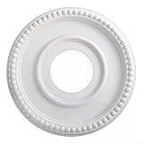 ZAMETTER Ceiling Rose,Ceiling Rose Polystyrene Lighting Pu European Style Light Board Ceiling Fan Light Base Decoration Ceiling Fan Lampshade Round Decoration跟卖卖家全家死光光(12.4inch)