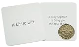 'A Little Gift' Lucky sixpence general gift for various occasions including wedding favours or as a little token present