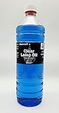 CLEARCRAFT SMOKELESS, ODOURLESS COLOURED LAMP OIL - 1 LITRE - FREE FUNNEL - PERFECT FOR USE WITH MODERN OIL CANDLES, TRADITIONAL OIL LAMPS BOTH INDOOR AND OUTDOOR USE (BLUE)