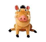 Disney Lion King Pumbaa Character 25cm tall, Celebrating 30 Years of The Lion King, cuddly soft toy for kids and adults for birthday and gift or just collect them all