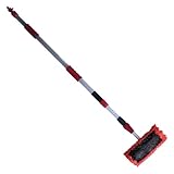 Dekton Heavy Duty Tri-Extending Wash Brush | Long Reach Water Fed Brush for Cars, Boats, & More | Ergonomic Foam Grip | Soft Bristles Prevent Scratching | Telescopic Design Extends to 3 Metres