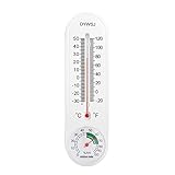 Humidity Gauge Meter with Celsius/Fahrenheit (℃/℉) Suitable for Patio,Indoor Outdoor Thermometer Wireless, Garden or Nursery Area Greenhouse Closet, Etc.