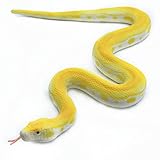 SIENON Realistic Fake Snakes - Soft Rubber Snake Figures, Garden Snake Scare Birds & Squirrels, Python Action Model Snake Toy Figurines, Stress Relief Toys, Halloween Prank Props