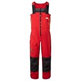 Gill Mens OS2 Offshore Sailing Trousers/Salopettes - Waterproof, Windproof & Breathable (Red, L)