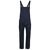 Fort - Bib 'N' Brace - 34W- Navy - Men's Workwear - Comfortable, Durable Painters & Decorators Overalls