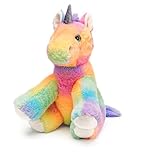 Mousehouse Gifts - Rainbow-Coloured Unicorn Soft Toy, Plush Cuddly Teddy for Children
