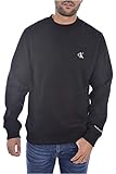 Calvin Klein Jeans Men's Ck Essential Reg Cn Sweatshirts, Ck Black, L