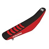 Blackbird seat cover Double Grip 3 Honda Crf r 250 2004-2009 - Crf x 250 2004-2017 - Crf x 450 2004-2017 red/black