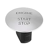 Broco Engine Start Button Keyless Go Start Stop Push Button Engine Ignition Switch for Mercedes oem2215450714 Silver