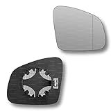 Less4spares Replacement Wing Mirror Glass Right Compatible with Smart Fortwo Forfour 2014-2021 CLIP-ON Driver Off side Heated with Blind Spot