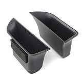 Bacar 2PCS Car Front Row Door Side Grab Handle Phone Key Holder Armrest Organizer Tray For Jaguar XF 2009-2014