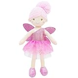 Lullaberry 30cm Enchanted Fairy Doll Elida - Plush Stuffed Soft Doll Girl Gift - Pink Outfit and Wings