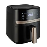 Russell Hobbs Air Fryer [4.3L, Max 200℃, 1300W] (9 Programs, Oil Free Cooking, Rapid Air Technology, Touchscreen, Auto Shut-Off, Keep warm, Roast, Bake, Grill, Dishwasher safe parts) Satisfry 27610