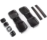 XKOEHXJ Smoked Black Tail Light Cover For Land Rover Defender 90 110 130 2020-2025, 8 Pieces, LED, Waterproof, Rear Bumper, Brake Lights