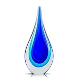 LCCCK Handmade Murano Glass Sculptures - Elegant Glass Art Figures Decoration for Living Room, Windowsill and Bookshelf - Paperweight Glass for Office