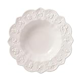 Villeroy & Boch – Toy's Delight Royal Classic plate, deep dining plate with relief pattern, premium porcelain, dishwasher-proof, 24 cm, white