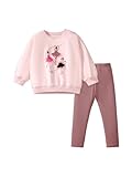 TCWWBB Girls Kids Outfits Clothes Set Toddler Cute Unicorn Bunny Bowknot Birthday Print long Sleeve Cotton Shirt jumper Dresses Tops Leggings Trousers Pants 2 Piece Clothing Set Age 1-7 Years Old