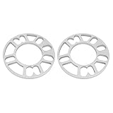 Hapivida 5mm/10mm Wheel Spacers, Thickness Universal Aluminum Shims Hubcentric Spacer for 4/5 Stud Wheel 3.1in ID 5.9in OD (2pcs 10mm)