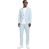 JACK & JONES Men's Jprfranco Suit Noos, Chambray Blue/fit: Super Slim fit, 36
