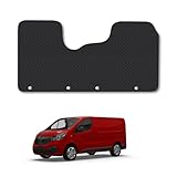 Renault Trafic (2014+) Rubber Van Mats Accessories Tailored Fit Compatible Accessory Waterproof Protection Non-Slip Car Floor Mats 3mm Thick Full Coverage Durable Coverage with Clips
