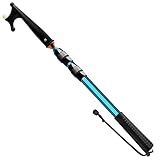KOMCLUB Telescopic Boat Hooks for Docking, Boat Hook Floating Docking Pole, Luminous& Heavy-Duty Design, Rust-Resistant Fiberglass & Aluminum, Push Pole for Docking… (Aluminum Alloy 55.2 in)