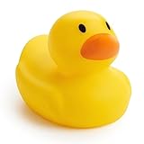 Munchkin White Hot Safety Rubber Bath Duck Toy for Babies or Toddlers | Marker Turns White To Reveal The Word Hot When Bath is Too Hot | Baby Essentials | Baby Bath | Bath Toys | 1 Pack