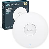 TP-Link EAP610 Access Point, AX1800 Wi-Fi 6 Dual Band Gigabit Wireless Access Points, Power Adapter included, Omada Mesh, Support PoE+Powered or DC, Mount to Wall or Ceiling, Free Software Control