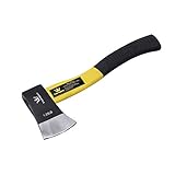 TOPWAY 331212 Wood Splitter Axe with Fiber Handle 1.1/4LB, Yellow