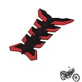 1PCS Motorcycle tank protector fishbone sticker Compatible with Kymco CK 125 2005-2006,shell anti-scratch decorative pad,accessories tuning(RED)