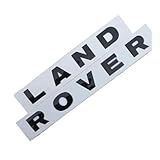 GLBPVPMTMB 3D ABS Logo For Land Rover Letters Sticker Car Front Hood Bonnet Emblem For Land Rover Defender Discovery Sport Evoque Accessories Car Sticker(Glossy Black)