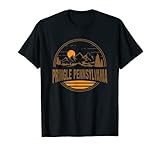 Vintage Pringle, Pennsylvania Mountain Hiking Print T-Shirt