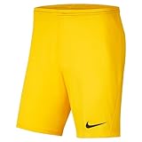 NIKE BV6855-719 Dri-FIT Park 3 Shorts Men's Tour Yellow/Black Size XL
