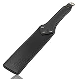 CGJIANG Horse Crop Horse Riding Crop Black Faux Leather Look Whip Equestrian Stick Riding Paddle for Horse Daily Training (Shape 4)