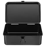 Gadpiparty Metal Toolbox Small Portable Tool Box Organizer with Buckle Closure for Home Garage Workshop Car Trunk Storage