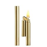 LLIANG Lighter Metal Creative Cool Lighter Storm Lighter Jet Flame, gas free Cool lighter storm lighter jet Flame gas free，Kerosene lighter (golden)