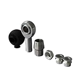Ball Joint Press Heim Joint Metric Size M18*1.5 M20*1.5 M22*1.5 Rod End Rose Joints + Spacer + Rubber Boots +Nut + Weldable Bung(M20x1.5 RightThread)