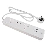Mercury | Wireless Remote Control 3 Gang Extension Lead With Added USB A & C Ports : Effortless Power Management with Individual Socket Control and USB Charging