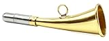 Bugle Hunting Horn Fog Horn 16 cm 22 cm 26 cm Hunting Boat Polished Brass Golden (16 cm)