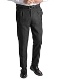Jolliman Mens Wonder Waist Trousers Adjusting Elasticated Waist Regular Comfort 32-60 (29in Leg Length) Black