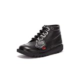 Kickers Kick Hi Zip Infants Black Boots-UK 11 Kids/EU 29