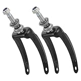 BEBEMOKO 2pcs Metal Wheelchair Front Forks Replacement Parts for Swivel Wheels Wheelchair Accessory Front Wheel Brackets